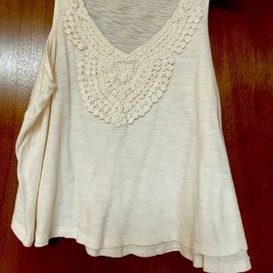 Mudd camisole crochet detail tank top